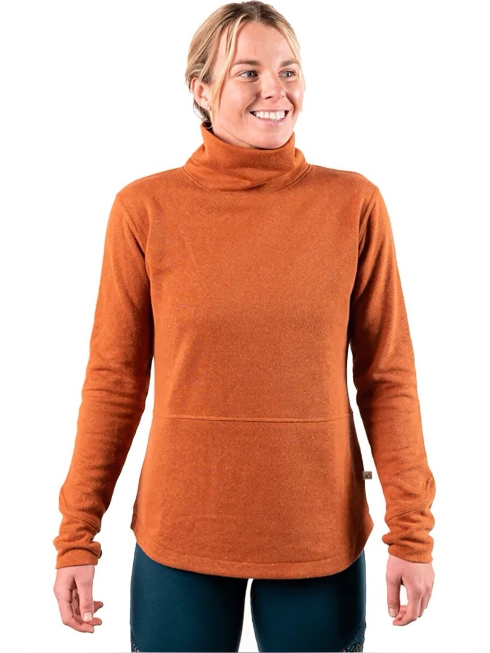 Wild Rye Tallac Turtleneck Women's Sweater in Black Bean